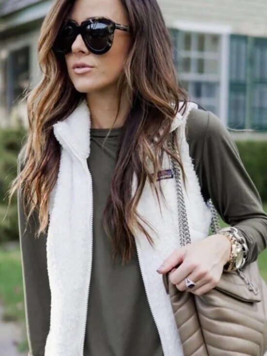 Patagonia Jackets & Blazers - Patagonia Los Gatos Sherpa Fleece Vest Birch White